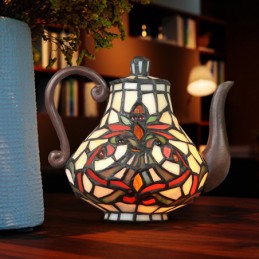 Tiffany ólomüveg asztali lámpa