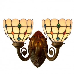 Tiffany ólomüveg fali lámpa